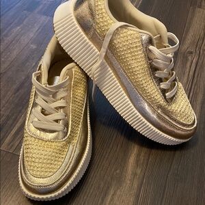 Gold Women's Sneakers